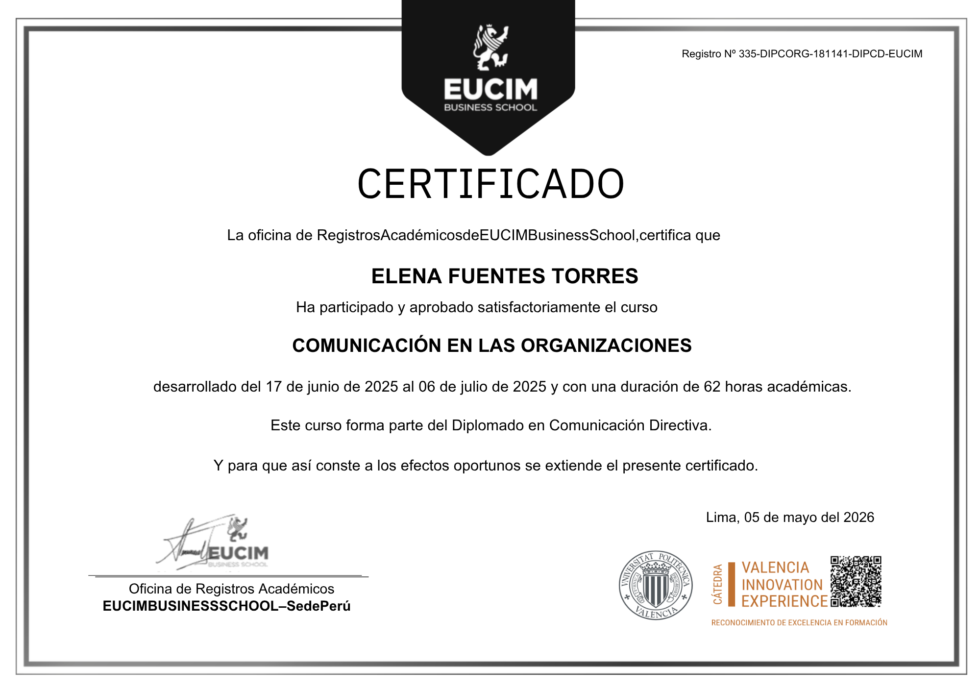 CERTIFICACIÓN PROFESIONAL